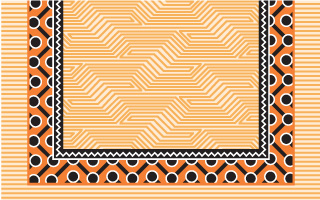 A French 19th century scarf design re-created with SymmetryWorks