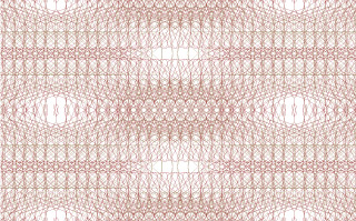 An example of a guilloche pattern created with SymmetryWorks