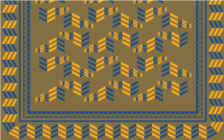 A sample bandanna design created with SymmetryWorks