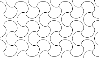 A jigsaw design created with SymmetryWorks