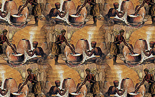 An example of blending in patterns