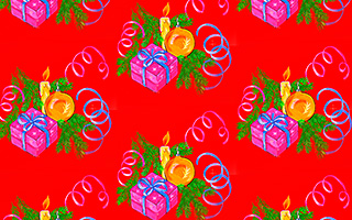 An example of a Christmas pattern created in SymmetryMill
