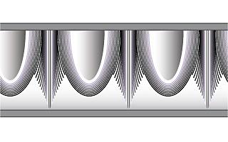 Examples of an egg and dart pattern design