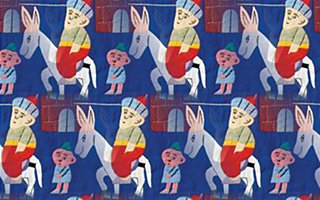 An example of a one-way ethnic pattern design created in SymmetryMill