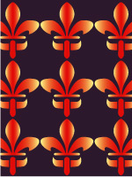 An example of a square repeat design