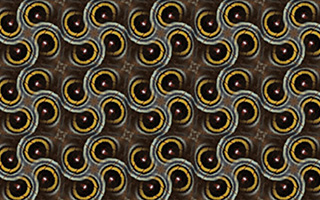 An example of a geometric pattern design created in SymmetryMill