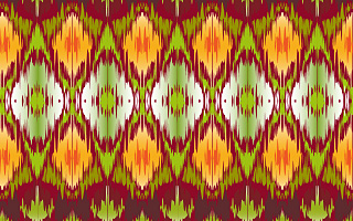 An example of a ikat pattern design