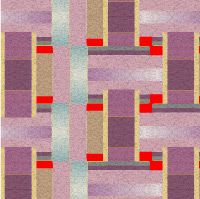 An example of an allover linoleum design