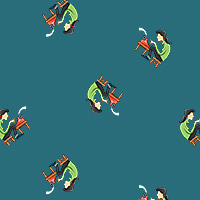 An example of a low-coverage pattern design created in SymmetryMill
