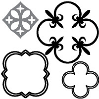 Examples of quatrefoil designs