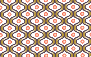 A wallpaper pattern with symmetry group cmm