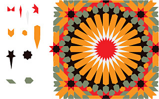 An example of a Zalij design
